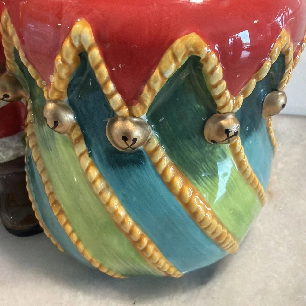 Vintage Rare1990's Bob Mackie Home Collection Santa Cookie Jar GW995